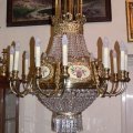 Twelve-lamp chandelier from the turn of the nineteenth and twentieh centuries.
