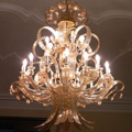 Restore glass chandelier from the thirties of the twentieth century in the castle in Luka nad Jihlavou