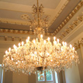 Restored chandelier from the time of Maria Teresa for the castle of Mojmirovce, Slovak Republic