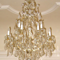 Restored in the style of the time of Maria Teresa chandelier for the Kunin castle